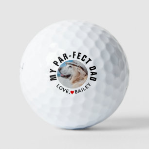 Best Dog Dad Foto Par Golf Balls Golfballen