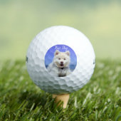 Best Dog Dad Foto Pet Fun Puppy Golf Balls Golfballen (Insitu Shirt)