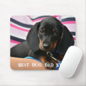 Best Dog Dad Foto Pet Fun Puppy Muismat (Met muis)