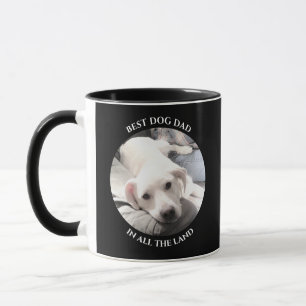 Best Dog Dad Foto van Sweet White Puppy Dog Black Mok