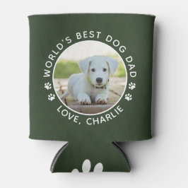 Best Dog Dad Fun Custom Pet Photo Blikjeskoeler
