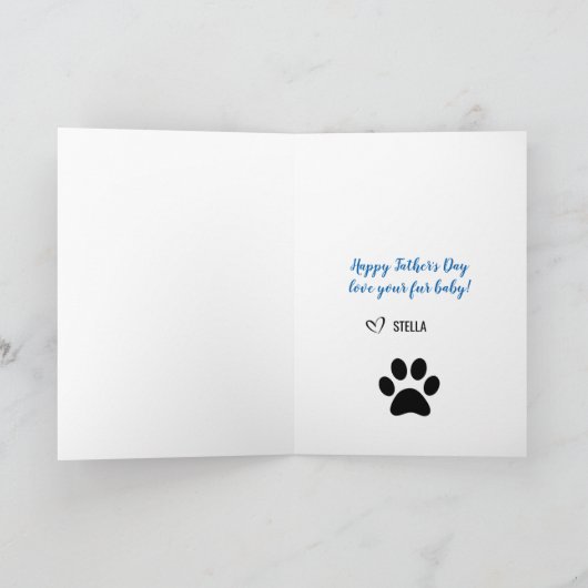 Best Dog Dad Kaart (Binnen)