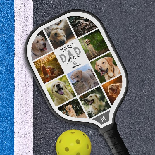 Best Dog Dad l Vaderdag Pickleball Paddle