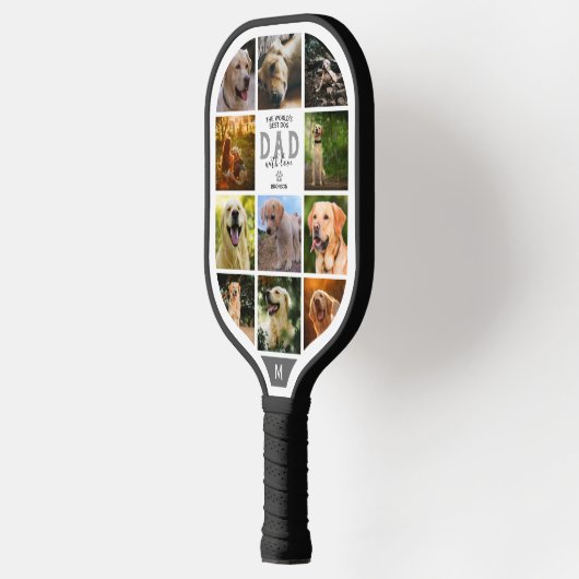Best Dog Dad l Vaderdag Pickleball Paddle (Links)