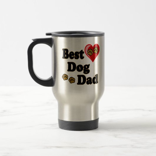 Best Dog Dad Merchandise Reisbeker (Links)