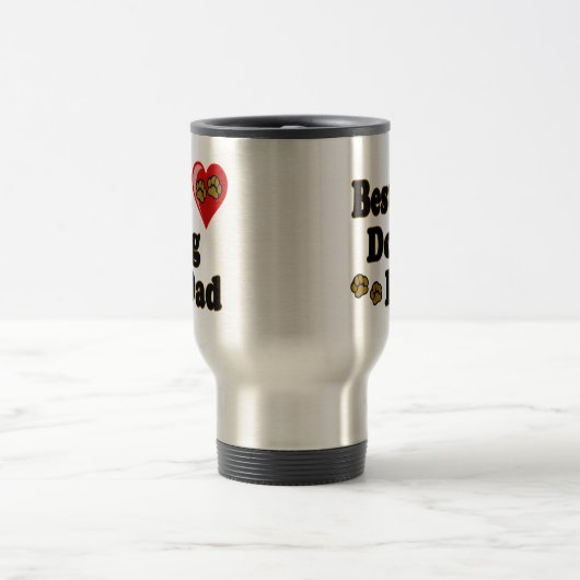 Best Dog Dad Merchandise Reisbeker (Center)