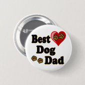 Best Dog Dad Merchandise Ronde Button 5,7 Cm (Voorkant /achterkant)