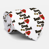 Best Dog Dad Merchandise Stropdas (Opgerold)