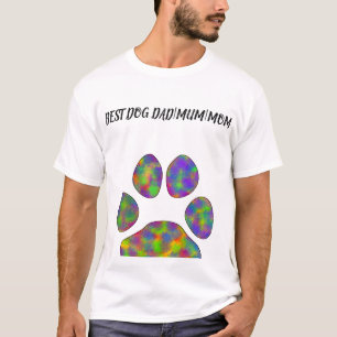 Best Dog Dad/Mum/Mam unisex t-shirt. Afdrukken pla T-shirt