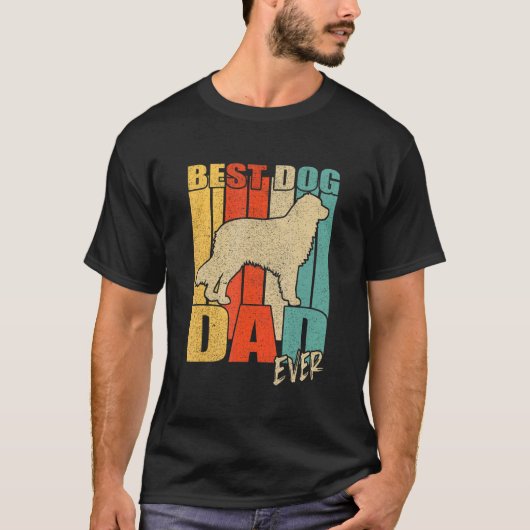Best Dog Dad Oog Aussie Australian Shepherd Fathe T-shirt (Voorkant)