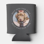 Best Dog Dad Oog Elegant Simple Custom Photo Blikjeskoeler (Achterkant)