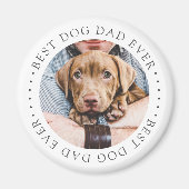Best Dog Dad Oog Elegant Simple Custom Photo Magneet (Voorkant)