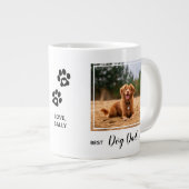 Best Dog Dad Oog Pet Photo Grote Koffiekop (Voorkant rechts)
