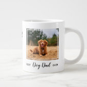 Best Dog Dad Oog Pet Photo Grote Koffiekop (Rechts)