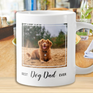 Best Dog Dad Oog Pet Photo Grote Koffiekop