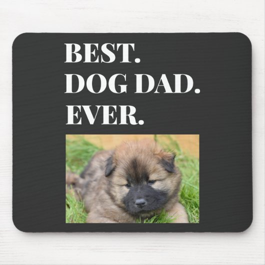 Best Dog Dad Oog Pet Photo Muismat (Voorkant)