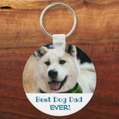 Best Dog Dad Oog Pet Photo Sleutelhanger (Achterkant)