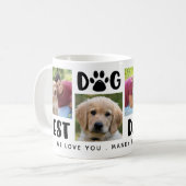 BEST DOG DAD OOIT Photo Collage Persoonlijk Koffiemok (Voorkant links)