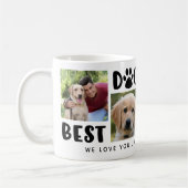 BEST DOG DAD OOIT Photo Collage Persoonlijk Koffiemok (Links)