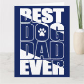 Best Dog Dad over Vader's Day Kaart (Voorkant)