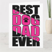 Best Dog Dad over Vader's Day Kaart (Voorkant)