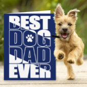 Best Dog Dad over Vader's Day Kaart