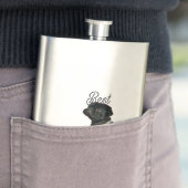 Best dog dad parents grandparents photo pet gray n flacon (Voorbeeld)