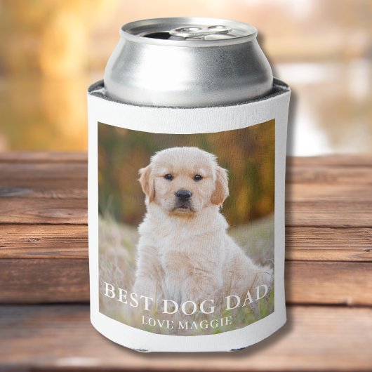 Best Dog Dad Persoonlijke foto Blikjeskoeler