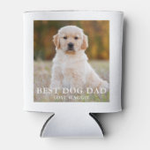 Best Dog Dad Persoonlijke foto Blikjeskoeler (Voorkant)