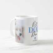 Best Dog Dad Pet Photo Coffee Mok (Voorkant links)