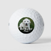 Best Dog Dad Pet Photo Cute Golfballen (Voorkant)