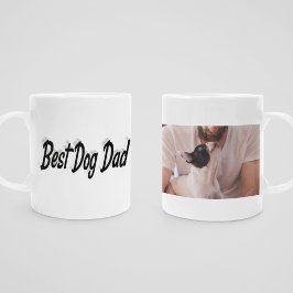 Best Dog Dad Photo Black Koffiemok