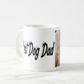 Best Dog Dad Photo Black Koffiemok (Voorkant links)