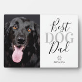 Best Dog Dad Photo Plaque Fotoplaat (voorkant)