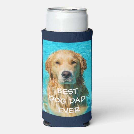 Best Dog Dad Photo Seltzer Blikjeskoeler (Seltzer Voorkant)