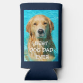 Best Dog Dad Photo Seltzer Blikjeskoeler (Achterkant)