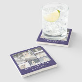 Best Dog Dad Photo Stenen Onderzetter (Zijkant)