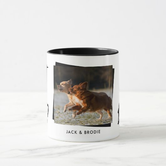 Best Dog Dad Photo Vaderdag Mok (Midden)