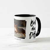 Best Dog Dad Photo Vaderdag Mok (Voorkant rechts)