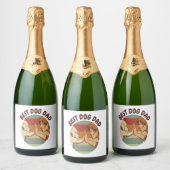 Best Dog Dad Sparkling Wijnetiket (Flessen)