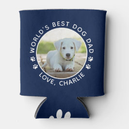 Best Dog Dad ter wereld, speciaal gepersonaliseerd Blikjeskoeler