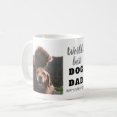 Best Dog Dad Vaderdag 2 Foto Koffiemok (Voorkant links)