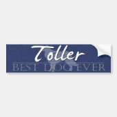 Best Dog Duck Toller Bumpersticker (Voorkant)