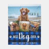 Best Dog Ever Blue Buffalo Pset Photo Collage Fleece Deken (Voorkant)