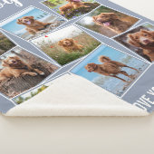 Best Dog Ever Custom Gray Photo Collage Sherpa Deken (3/4)