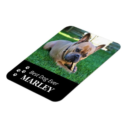 Best Dog Ever Flexible Photo Magnet Magneet (Linkerzijde)