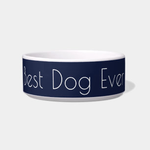 Best Dog Ever Gifts for Dogs Kerstmarineblauw Voerbakje