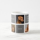 Best Dog Ever Grey gepersonaliseerde 5 foto Mok (Center)