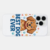 Best Dog Ever iPhone 16 Pro Max Hoesje (Achterkant horizontaal)