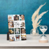 Best Dog Ever Memorial Modern Photo Collage Paw Fotoplaat (Zijkant)